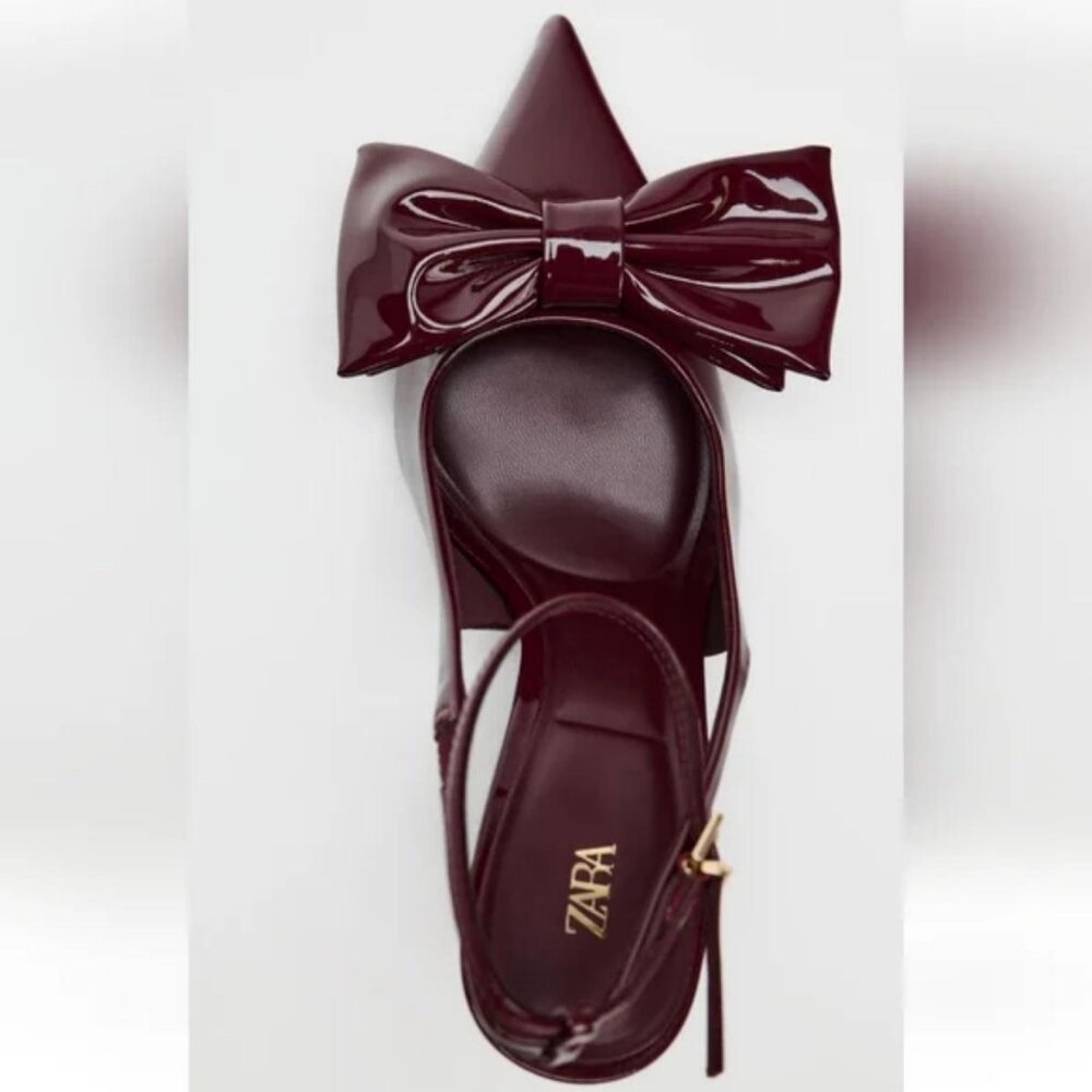 ZARA SLING BACK BOW HEELS